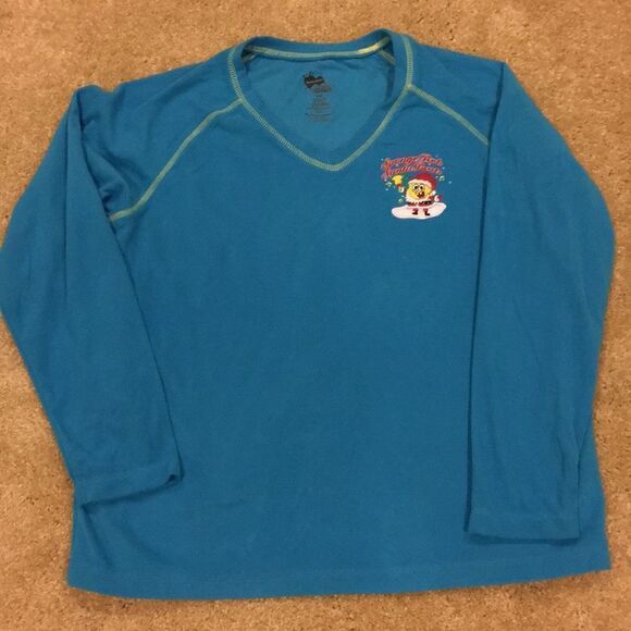 Nickelodeon Sponge Bob Santa Fleece Pullover L - Picture 1 of 6